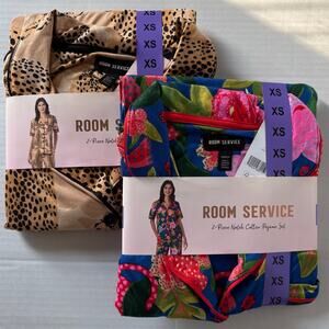 2 Room Service Women’s Notch Collar Pajama Set